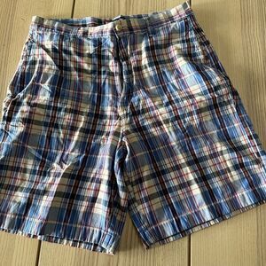 Champs blue plaid shorts- size 33